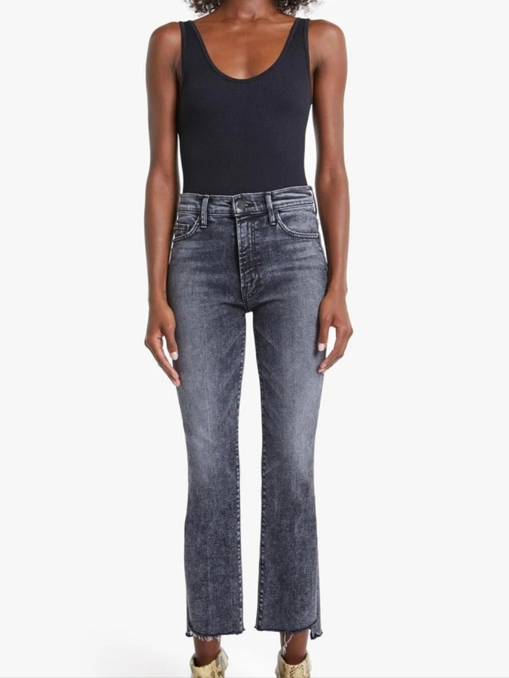 Mint Condition!! MOTHER Denim The Insider Step Crop Fray - Train Stops SZ 28